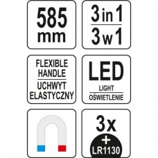 Recuperator flexibil cu gheara si magnet cu led Ya..